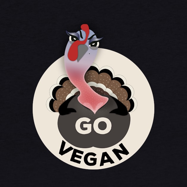 Angry Turkey Go Vegan Thanksgiving 2017 by JustPick